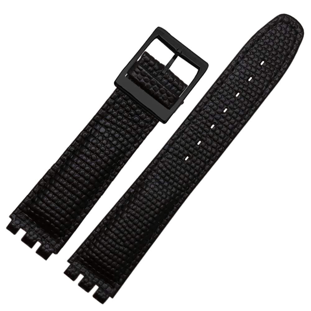 ZHUOLEI Часы Swatch Включают 3 пружинных штифта и ремешок с коробкой, 17 мм/19 мм, Черный, Штифты, Съемник,