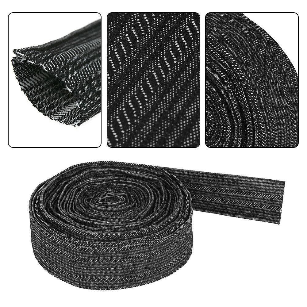 25FT Nylon Protective Sleeve Sheath Cable Cover Welding Tig Torch Hydraulic Hose
