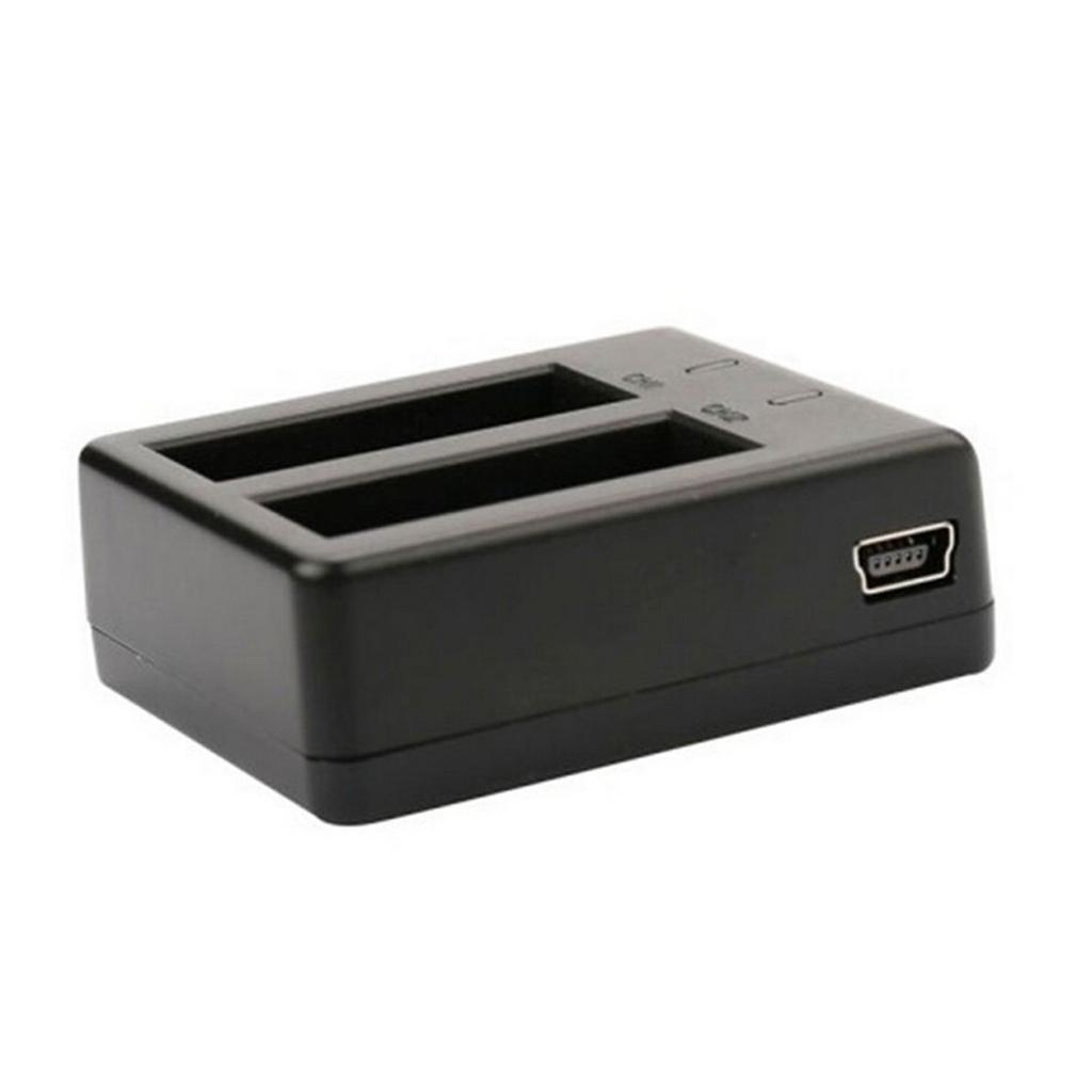 Battery Charger for EKEN SJ4000/H9R Waterproof Camera with Double Slot Battery Charger and Mounting Bracket Charging HUb