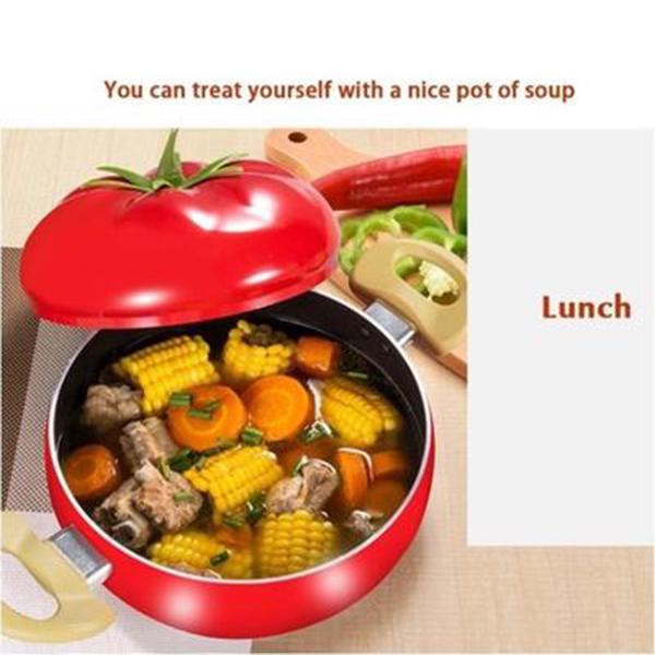Durable Porcelain Tomato Pot with Heating Function for Soup and Stew