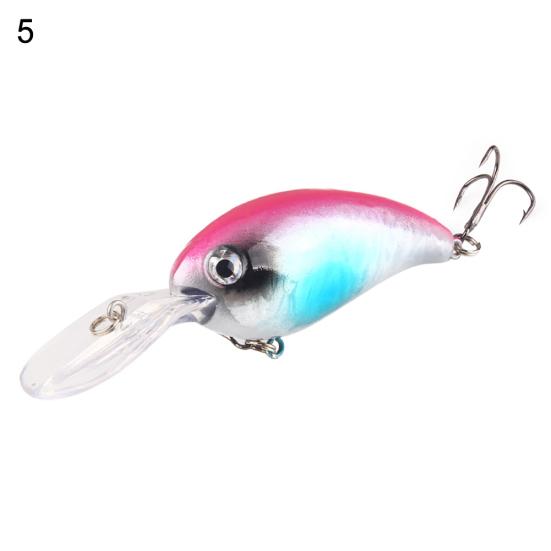 1Pc Crank 3D Eyes Fishing Lure Hard Bait Bass Crankbait Sharp Fish Hook Снасть