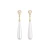 Ladies Classic Vintage Baroque Pearl Pendant Earrings Elegant Water Drop Long Earrings Trend Ladies Jewelry