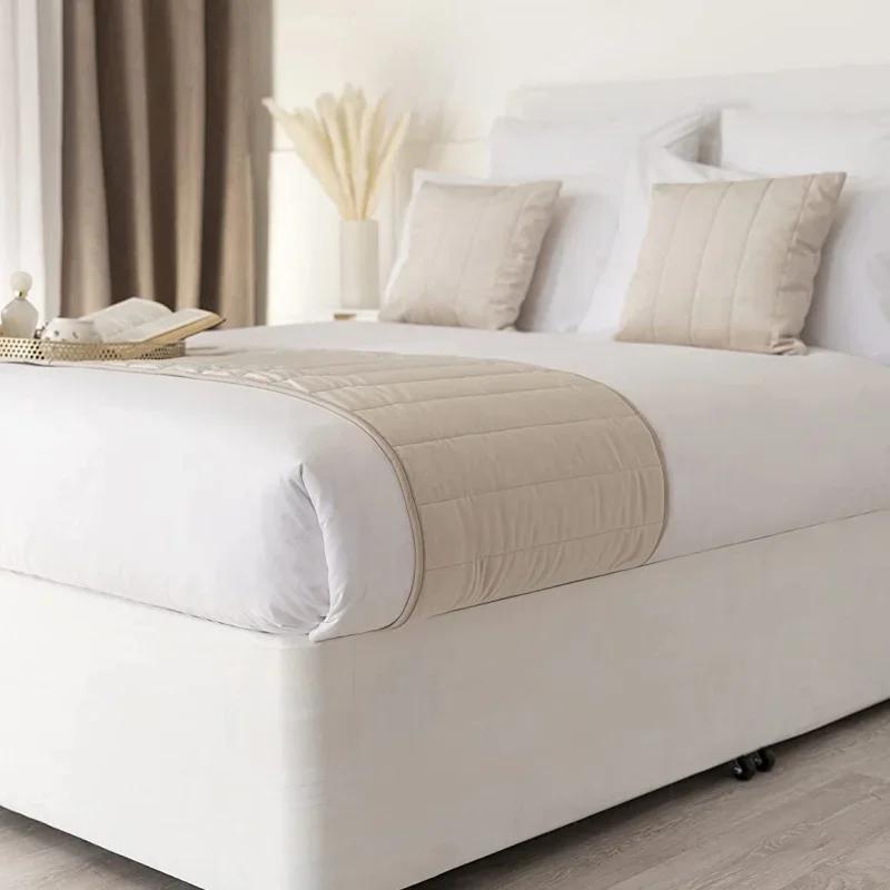 Роскошная искусственная замша Идеальная обертка для основания кровати Юбка-валик для дивана-кровати - С тканью с трех сторон и эластичной лентой по периметру Легко устанавливается