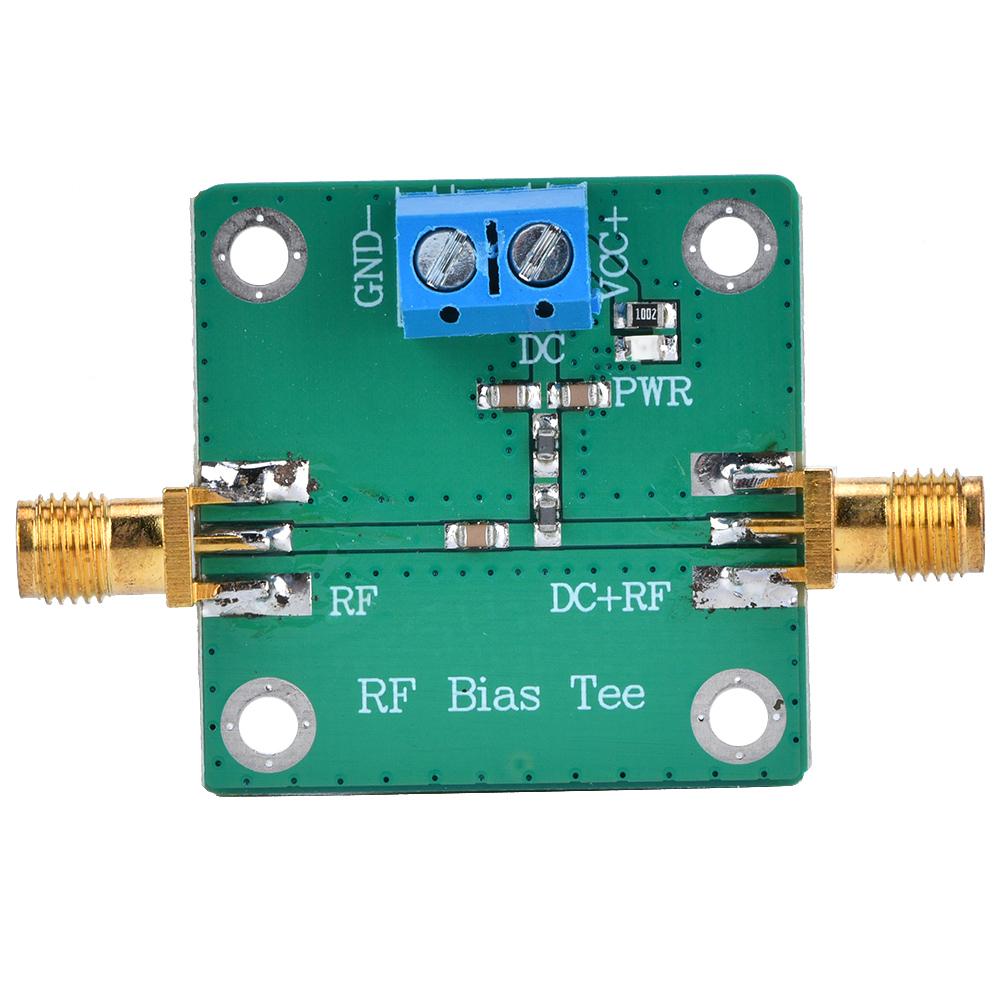 Bias Tee Block RF Power Supply, 10-6000MHz Wideband Amplifier Active with SMA Connector for Communication Data Injection