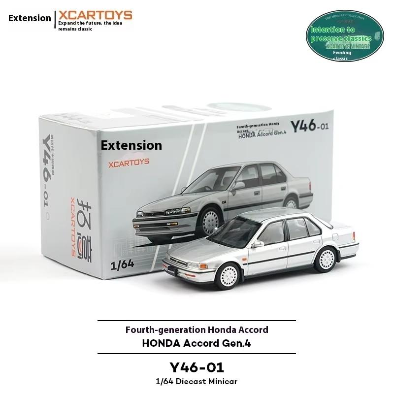 MPC4 XCARTOYS Honda Accord Diecast Model Car 1:64 Scale - 4th 5th 6th Gen Classic Alloy Replica Collector's Gift for Car Enthusiasts