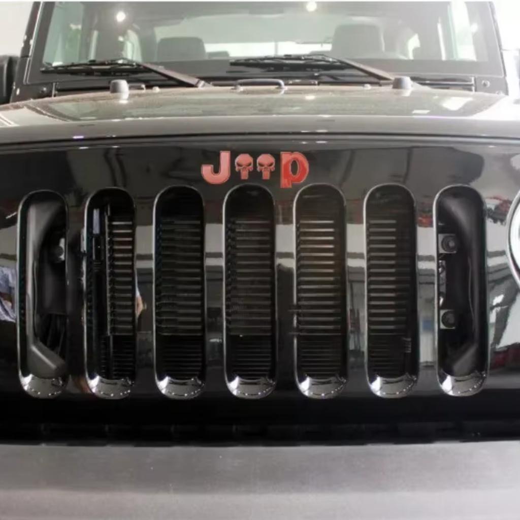 Автомобиль Задний Боковой 3D Металлический Значок Эмблема Наклейка Череп Наклейки Стайлинг Наклейки Декаль Для Jeep Cherokee Wrangler Багажник