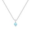 [Handmade/Natural Stone/92.5 Silver] Turquoise 92.5 Silver Necklace, Bringing Success and Victory