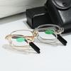 Folding Glass Reading Glasses Crystal Glass Reading Glasses Stall Running Rivers And Lakes Flower Glasses