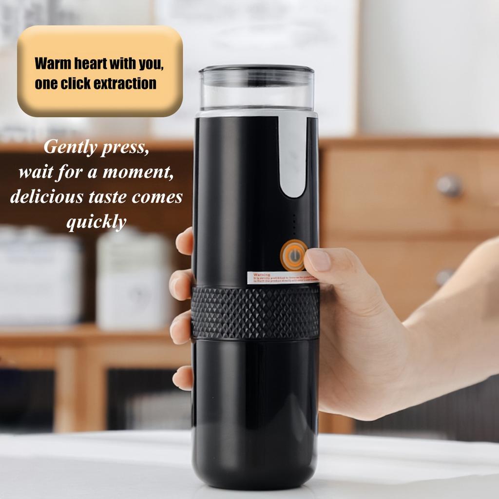 Портативная кофемашина с зарядной станцией, небольшая беспроводная автоматическая кофемолка, для путешествий на открытом воздухе, экстракционная кофемашина для помола эспрессо