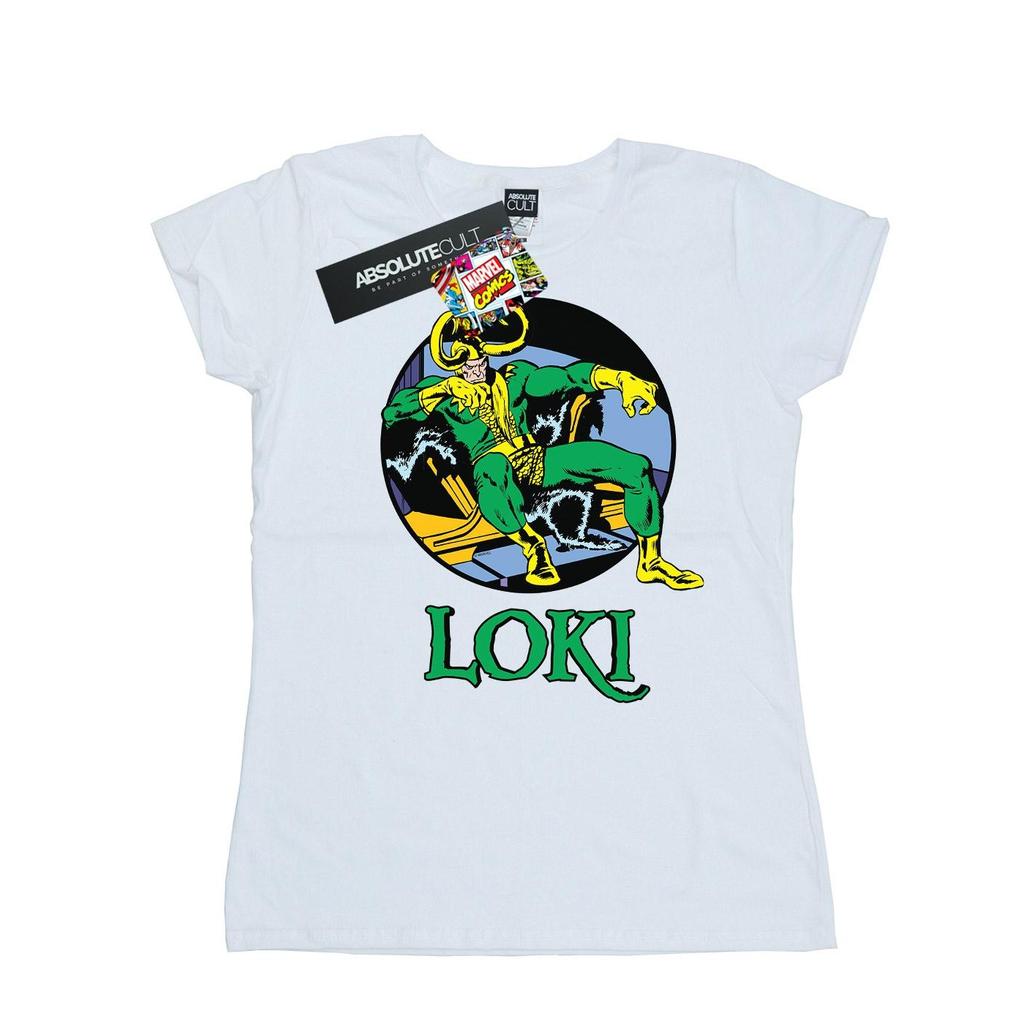 Marvel Womens/Ladies Loki Throne Cotton T-Shirt