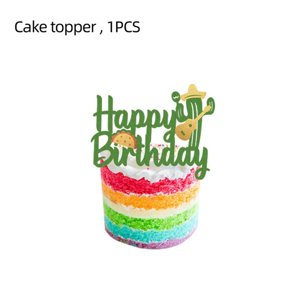 Вдохновленные Мексикой товары для вечеринки для детского Хэллоуина. Украсьте жуткими топперами для торта, баннерами и воздушными шарами.