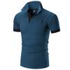 New Polo Mens Shirt Slim Fit Short Sleeve Basic Shirts Muscle Tee Tops Tshirt