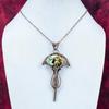 Australian Chrome Chalcedony Pendant Copper Wire Wrapped Jewelry Gemstone Pendant
