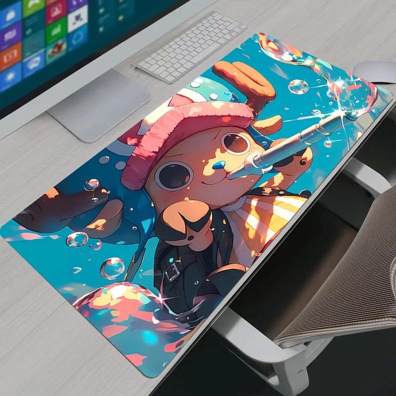Large Mouse Pad Office One Piece Tony Tony Chopper Computer Desk Mat Table Keyboard Laptop Carpet Accessories Gaming Mousepad