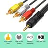 Male to Male 3.5mm to 3 RCA Cable for Camcorder Set-top-box TV Speaker Home Theater