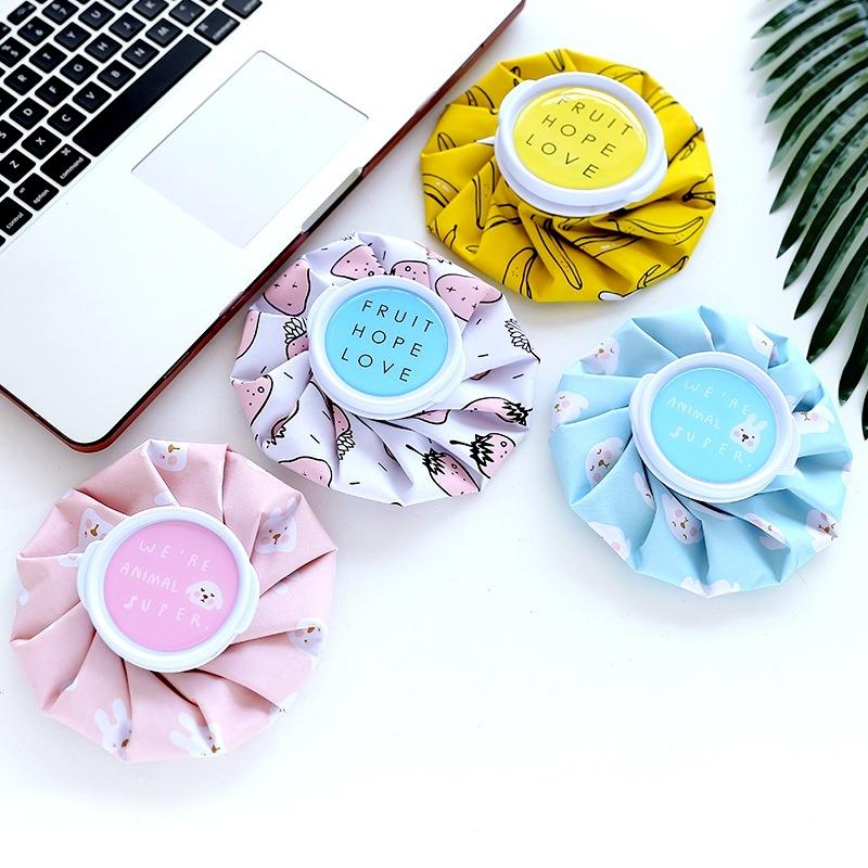 Милый мультяшный мешок для льда, многоцелевой спортивный пакет со льдом, летняя охлаждающая сумка, наполненная водой, многоразового использования