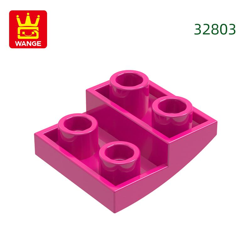Нетоксичный 150 шт./лот 32803 Наклонный изогнутый 2x2x2/3 Строительный блок Moc Цветные аксессуары Совместимы с Brick DIY Детская игрушка