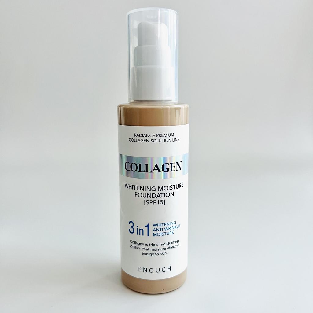 ENOUGH Collagen Whitening Moisture SPF15 Foundation 100ml 3in1 Whitening, Anti Wrinkle, Moisture