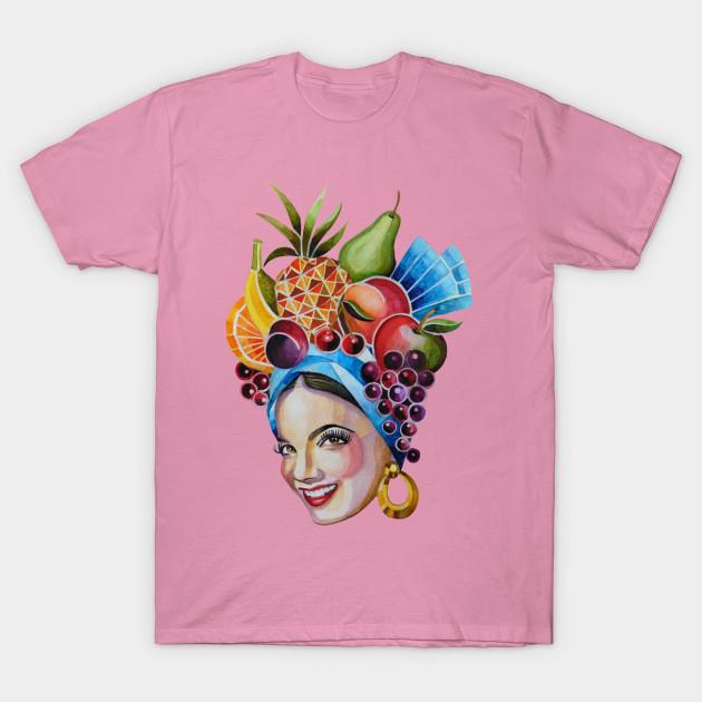 Футболка женская Кармен Миранда Harajuku Print Kawaii футболка летняя с коротким рукавом женская футболка топ футболка