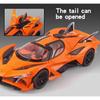 1/24 литья под давлением Apollo Project Evo Track Roadster, модель автомобиля, металлический миниатюрный автомобиль, коллекция звуков и света, игрушки для мальчиков, подарок