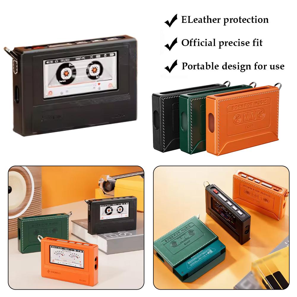 FIIO Snowsky NEST-ECHO PU Protective Cover Black/orange/green Color Magnetic Design Cover for FIIO ECHO Portable Music Player