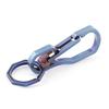Titanium Multi-Tool Keychain Hook EDC Tool Bearing 50kg Keychain for Hiking Camping Outdoor (Blue)