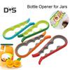 Bottle Opener Cap Twister Four-in-One Jar Lid Opener Anti-Slip Grip Easy Twist Off Caps Multiple Colors Kitchen Gadget