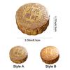 Ceramic Mooncake Shape Tea Jar Round Small Storage Box Tea Storage Container  Mid-Autumn Festival