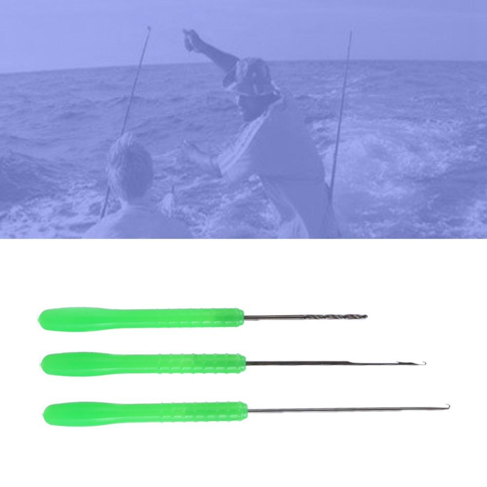2 Sets Lightweight Fishing Bait Needle Tool 3 in 1 Baiting Stringer Baiting Needle Tool  for Baiting