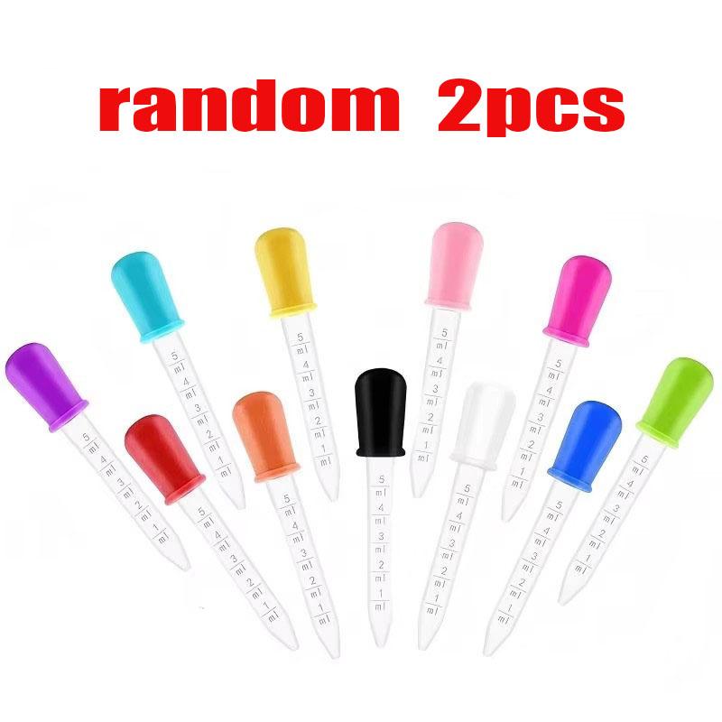 5ML Silicone Plastic Pipette Dropper Liquid Transfer Tool School Lab Experiment Medicine Feeding Eye Ear Gummy Candy Kitchen Use