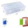 DFsucces Bead Container, 64-Piece Small Item Case, Bead Case, Diamond Art Tool, Refillable Container, Small Bead Storage