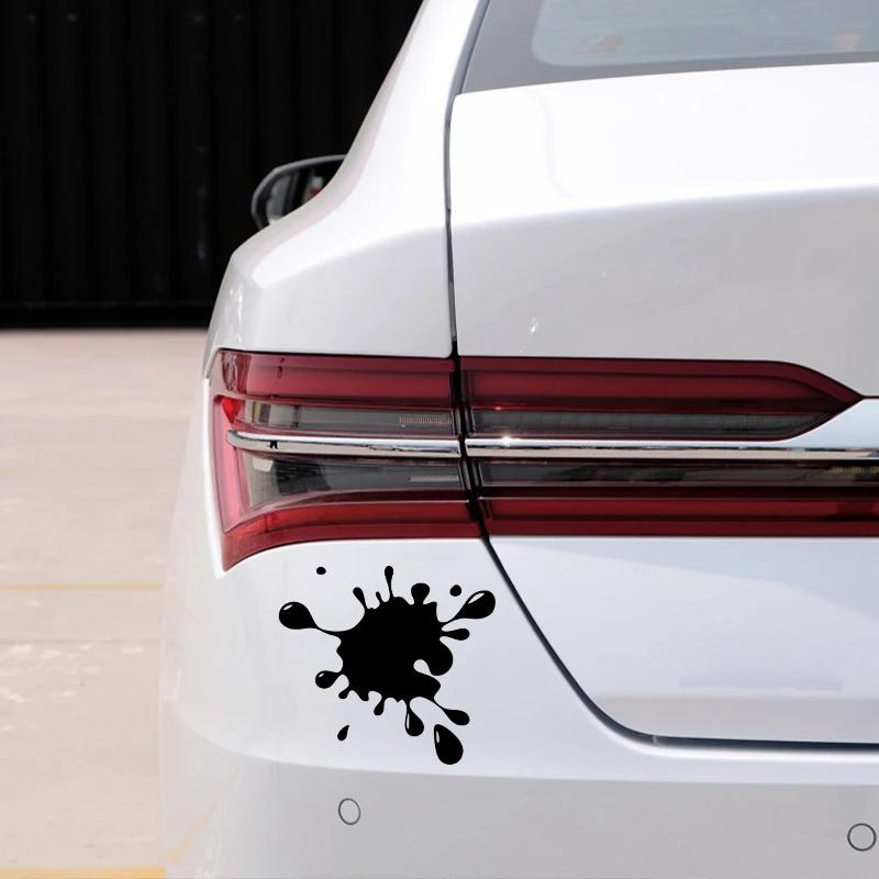 15x13.8CM Наклейки для салона автомобиля с интересными пятнами Виниловые наклейки Наклейки для автомобиля Украшения на бампер автомобиля