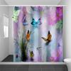 JINRUN Bathroom Thickened Waterproof Curtain Mildew Proof Shower Curtain Shower Partition Curtain Shower Curtain Bathroom Curtain Free Perforation
