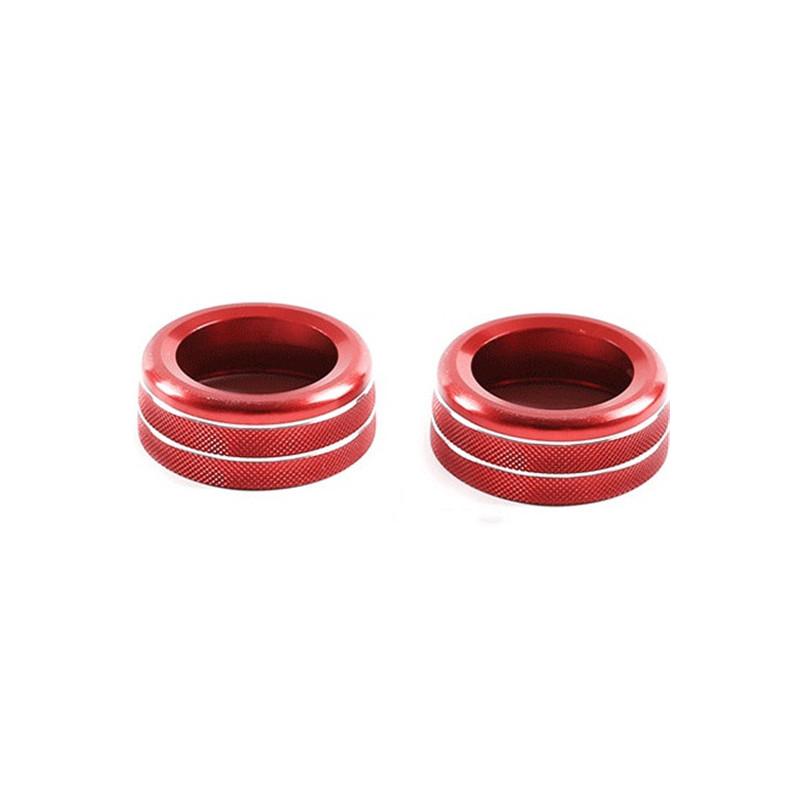 2 шт./компл., алюминиевый сплав, автомобильная ручка кондиционера, кольцевая накладка, подходит для Porsche 911 Cayenne Macan 718, авто интерьер