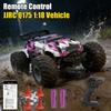 Non-Toxic Jjrc Q175 Rc Car Cool Lights 1:18 Big Wheel 2.4G 2Wd Rc Truck All Terrain Off Road 20Km/H High Speed Rc Racing Car Toy For Adult