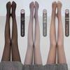 Stewardess Gray Sheer Pantyhose: Flesh-Tone, Thin Transparent Leggings for Spring & Autumn Wear