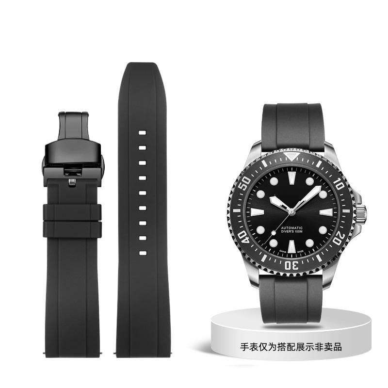 Классический резиновый ремешок для часов Seiko Citizen Omega Quick Release 20 мм 22 мм 24 мм, силиконовый ремешок Tropic, ремешок для смарт-часов