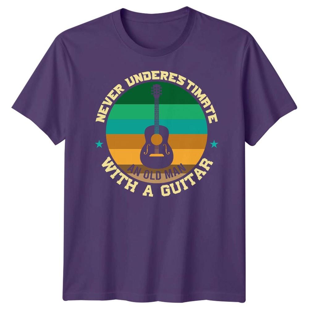 Never Underestimate An Old Unisex With A Guitar Guitarist Hobbies Unisexs Tee
