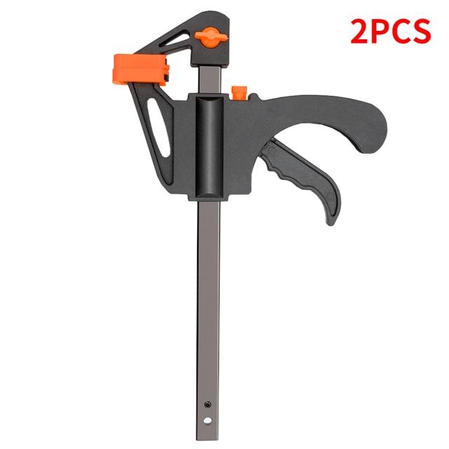 1/2/4Pcs 4Inch Quick Ratchet Release Speed Squeeze Wood Working Work Bar Clamp Clip Kit Spreader Gadget Tool DIY Hand Woodworking Tools
