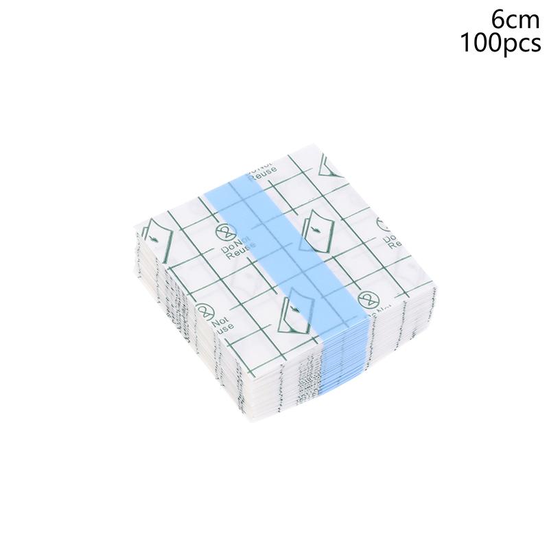 100 шт. Медицинская адгезивная водонепроницаемая лента Прозрачная лента ПУ Гипоаллергенная Лекарственная повязка для ран Фиксирующая лента