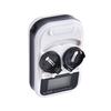 Us Plug 2-слотовый Lir2032 Lir2025 Lir2016 Кнопочное зарядное устройство с ЖК-дисплеем
