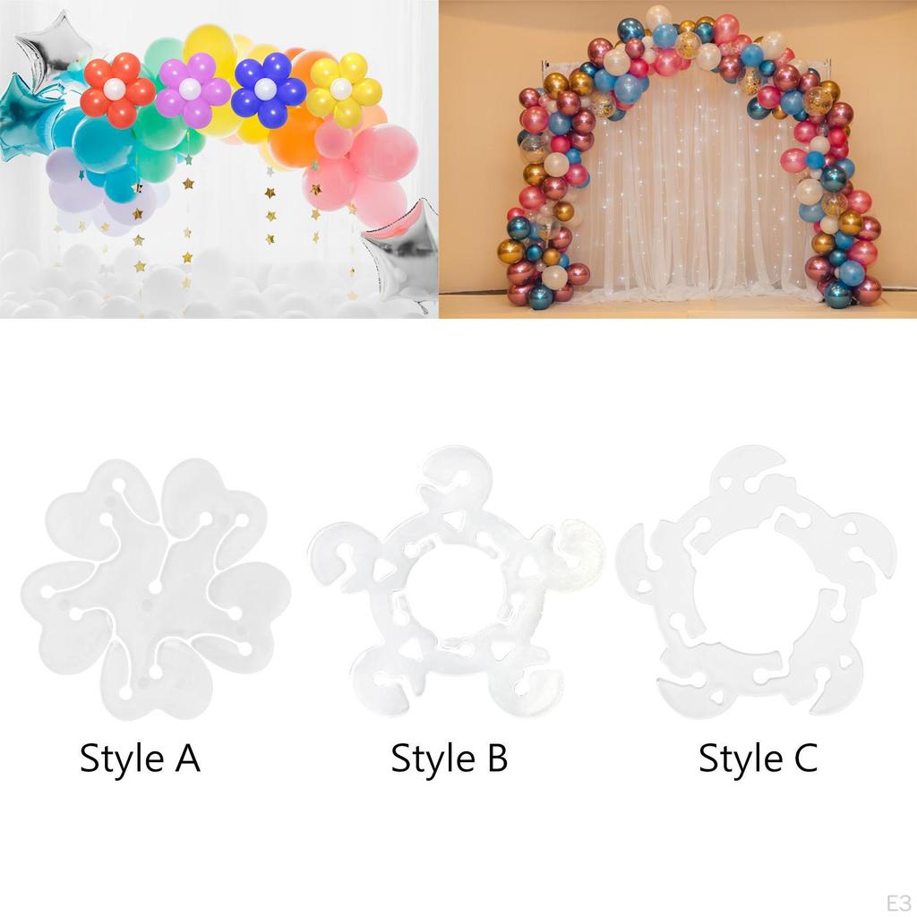 100x Balloon Clips Bulk Decorative Holder for Wedding Birthday Event