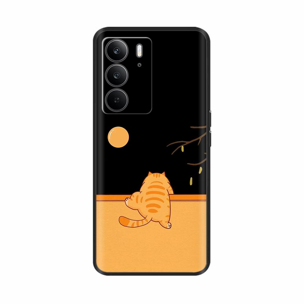 Для Realme 14x 5G Чехлы для телефонов Забавная защита камеры Мягкая жидкая силиконовая задняя крышка для Oppo Realme C75 4G realmeC75 Fundas