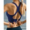 Большой размер спортивный бюстгальтер без косточек с амортизацией для женщин с перекрещенной спинкой и регулируемой задней застежкой для йоги и фитнеса