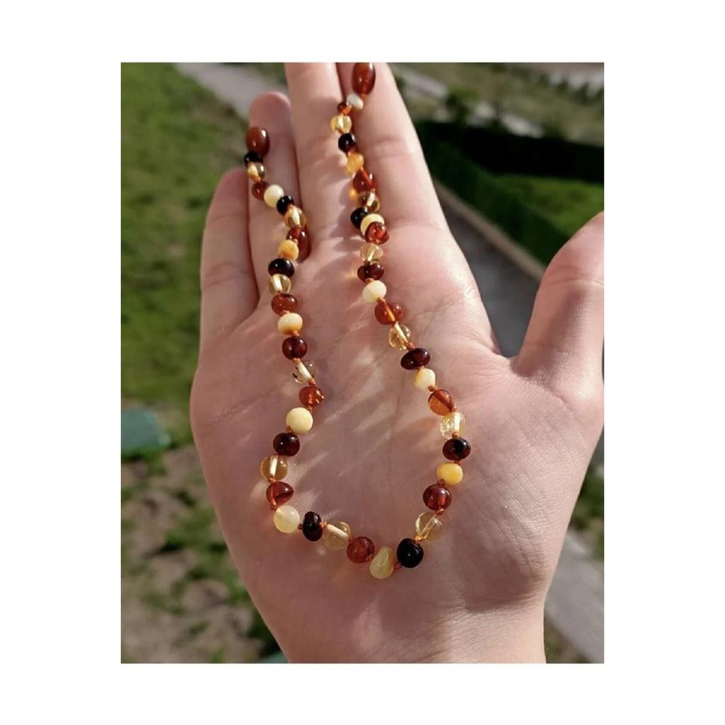 Мульти-янтарное детское колье