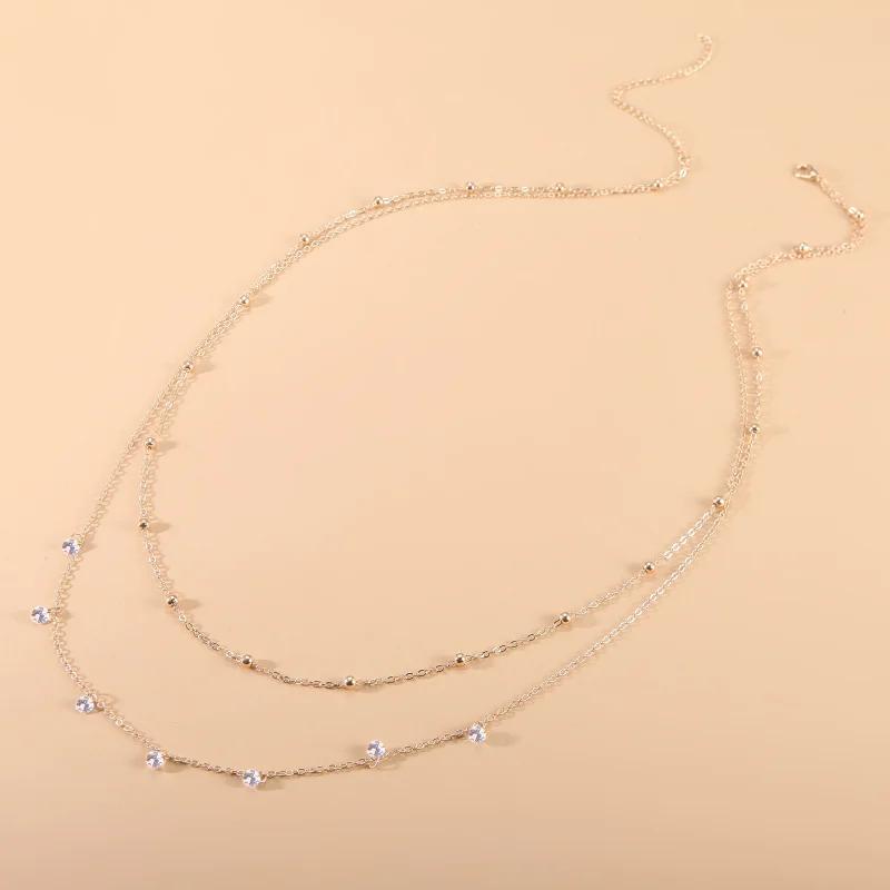 Classic Retro Cute Water Droplet Waist Belly Chain for Women Summer Beach Sexy Simple Body Chain Vacation Jewelry Accessories