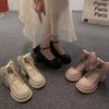Fashion Japanese Style Women's Flat Shoes Spring 2025 New Sweet Versatile Bow Large Heel Mary Jane Shoes Small Leather