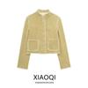 Fashion Style 2024 Spring New Women's Classic Style Texture Ruffled Long Sleeves Jacket Short Coat 2811526506