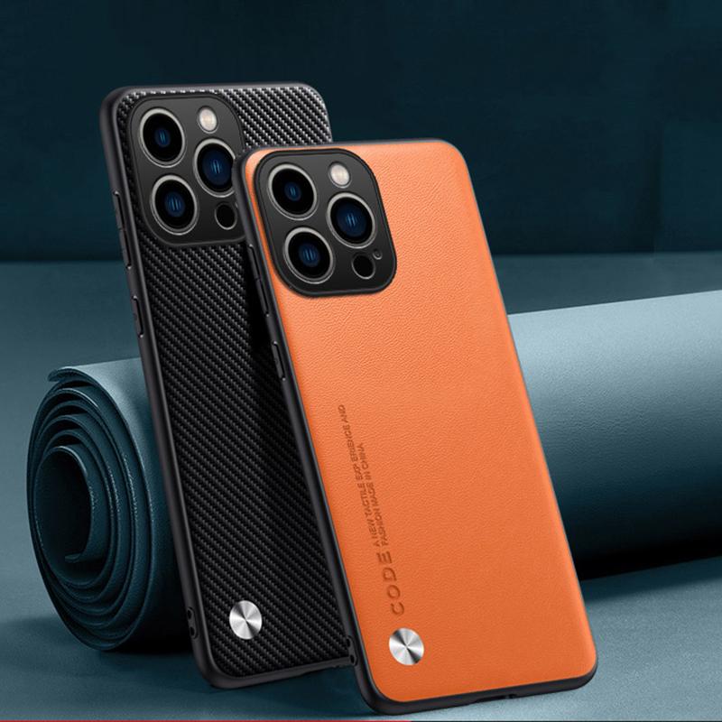 EUCAGR Роскошный Ультратонкий Кожаный Чехол для Телефона Для iPhone 16 15 14 13 12 11 Pro Max XR XS Max Однотонный Кожаный Противоударный Мягкий Чехол Задняя Крышка