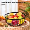 Металлическая проволочная кухонная корзина большая круглая корзина для хранения фруктов для хлеба современная фруктовая чаша стойка для овощей держатель